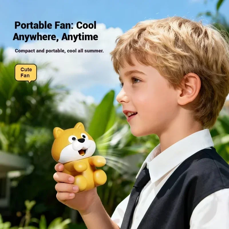 2026 New Cartoon Cat Tongue Automatic Water Blower 3 Minutes Cooling Hot Water Tea Rice Dishes Coffee Mini Fan Air Blower view 6