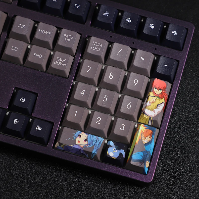 108 Toetsen Yuyu Hakusho Thema Anime Keycap Pbt Sublimatie Retro Twee-Dimensionale Klassieke Persoonlijkheid Mechanische Toetsenbord Cap