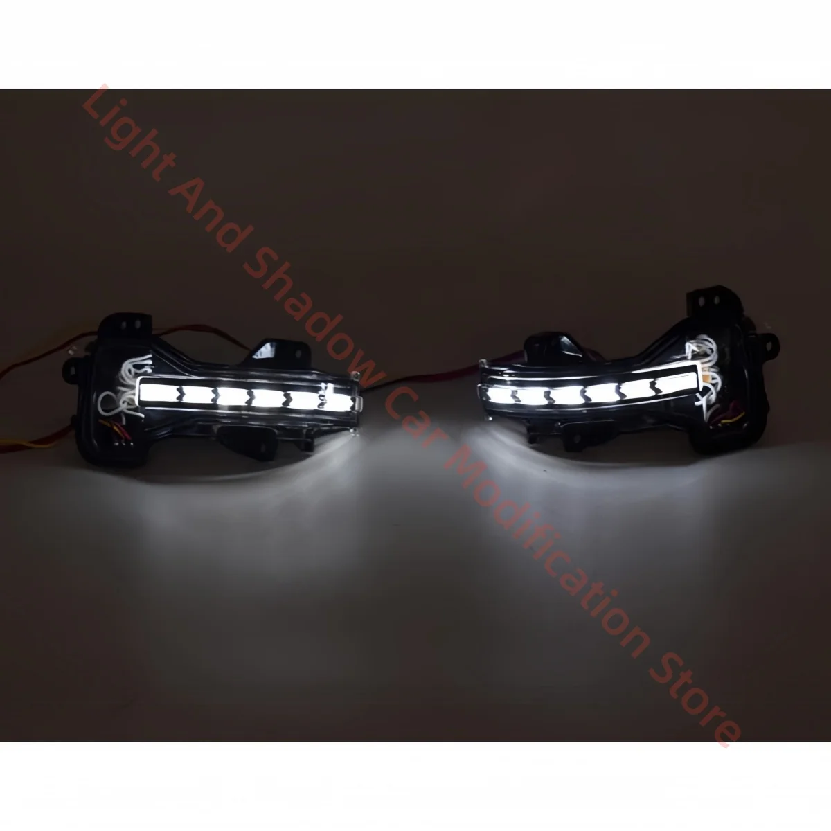 For Honda VEZEL/FIT/CR-V/Accord Two-color flowing daytime running lights Reversing rearview mirror water flow light Auto parts