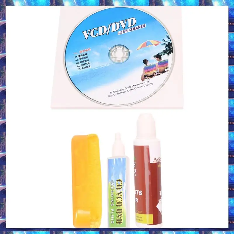 2025 4 en 1 CD DVD Rom Player Kit de limpieza de lentes de mantenimiento, 4 en 1 CD DVD Rom Player Kit de limpieza de lentes de mantenimiento LELE VENTA