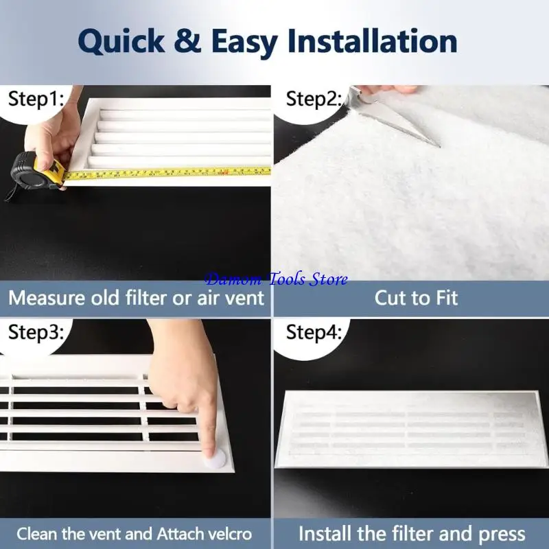 57BE Dusts Proof Filter Net for Air Conditioner Floor Vents Electrostatic Technology