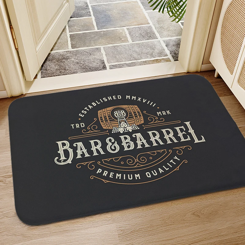 Beer Carpet Entrance of House Corridor Kitchen Porch Foot Mat Non-slip Hallway Bedroom Rug Custom Doormat Entrance Door