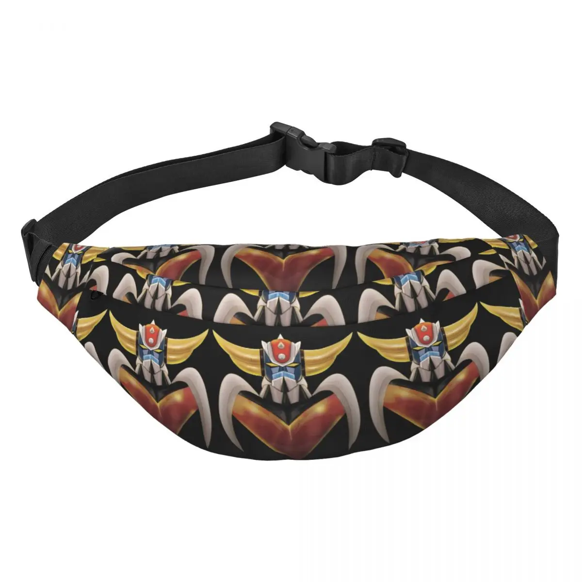 

UFO Robot Grendizer Goldorak Fanny Bag Custom Mazinger Z Sling Crossbody Waist Pack Men Women Traveling Phone Money Pouch