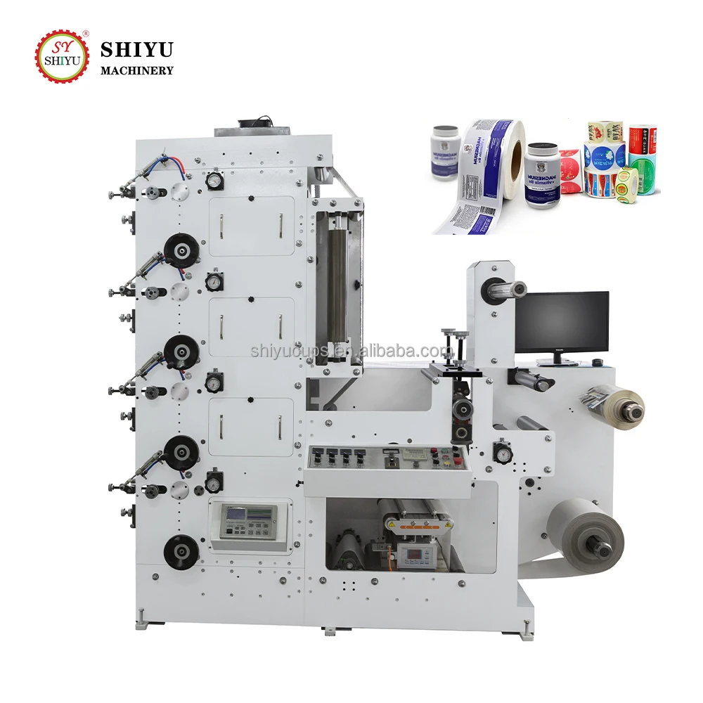 

High Speed Aluminum Foil Paper Flexo Cardboard Cake Pizza Carton Box Printing Machine
