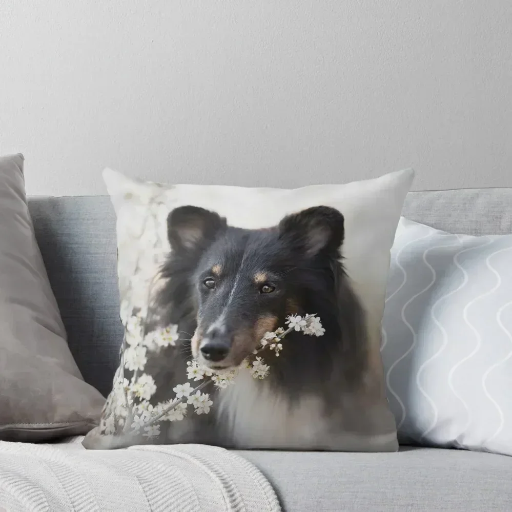 Soft sheltie Throw Pillow Sofa Cushions Pillow Case pillow