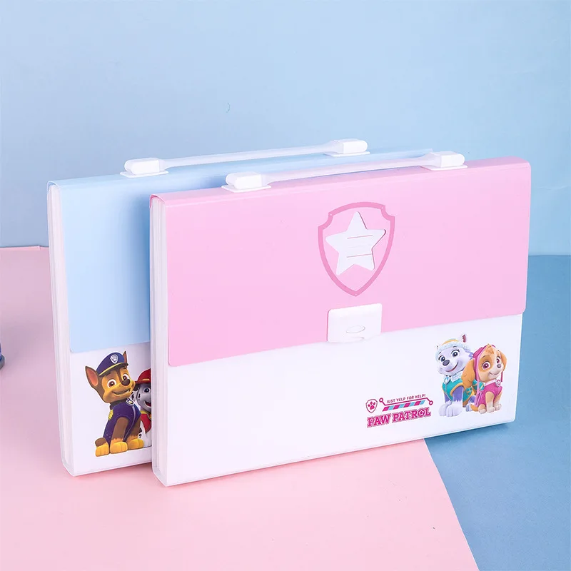 PAW Patrol Cartoon A4 Multi-Layer File Folder Storage Bag Test Paper Desktop Tool School Stationery Office Supplies Gifts new