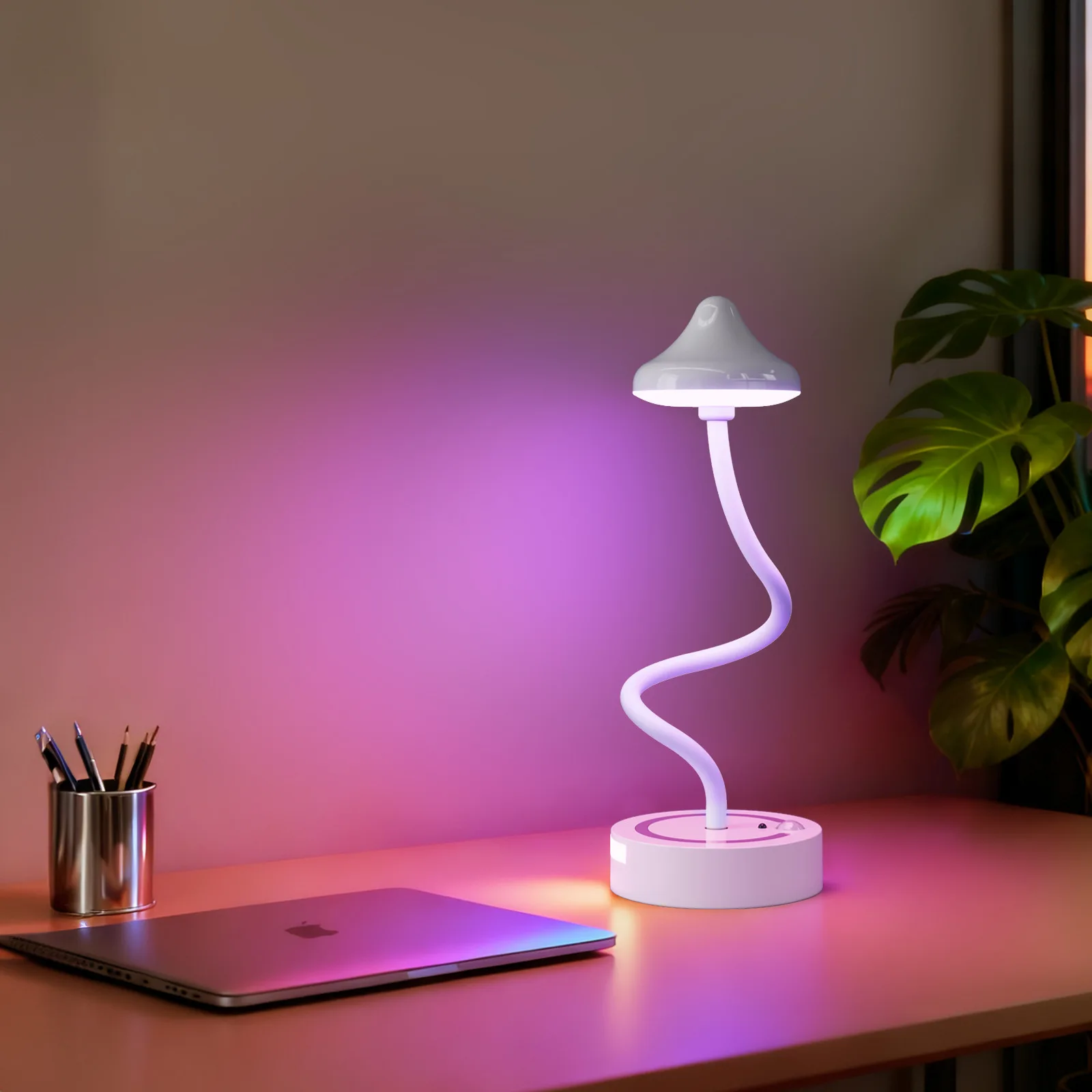 USB Charging Desk Lamp Touch Dimmable 3-Color Bedside Reading Light Motion Sensor Wall Lamp Decorative Bedroom Lamp