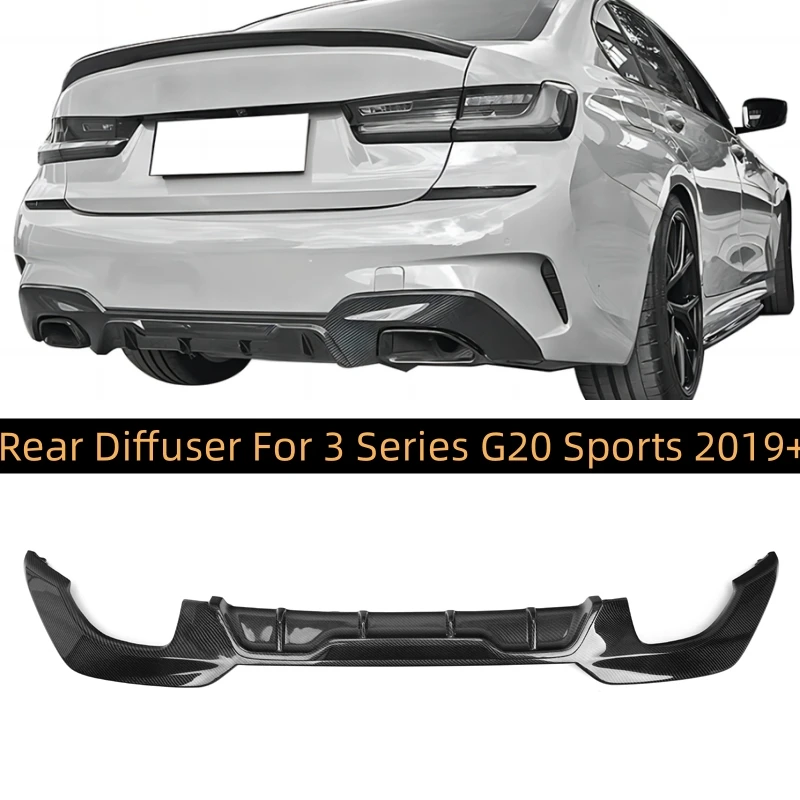 Carbon Fiber M Tech Rear Bumper Diffuser M Performance Style Diffuser For BMW 3 Series G20 G21 M340i 325i 2019 2020 2021 2022