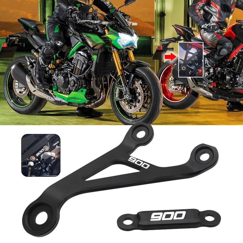 Motorcycle Aluminum Exhaust Holder Hanger Exhaust Bracket Mount Holder Fit For Kawasaki Z 900 Z900 2017 2018 2019 2023 2024