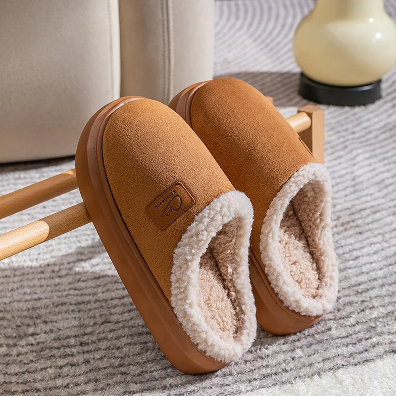 New Hot Selling Cotton Slippers for Women Home Furnishings for Couples Plush Home Furnishings for Men Postpartum Cotton Shoes