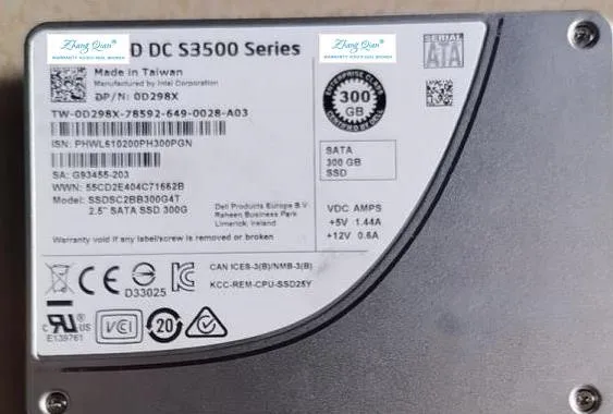 

Для 0D298X 300G SATA2.5 inch server S3500