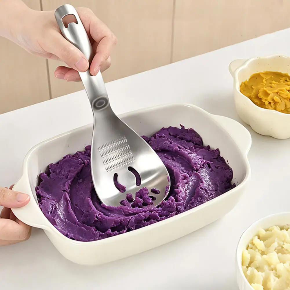 Stainless Steel Kitchen Gadget Garlic Ginger Grinder Spoon 5-in-1 Stainless Steel Grater Spoon Multifunctional Kitchen Tool