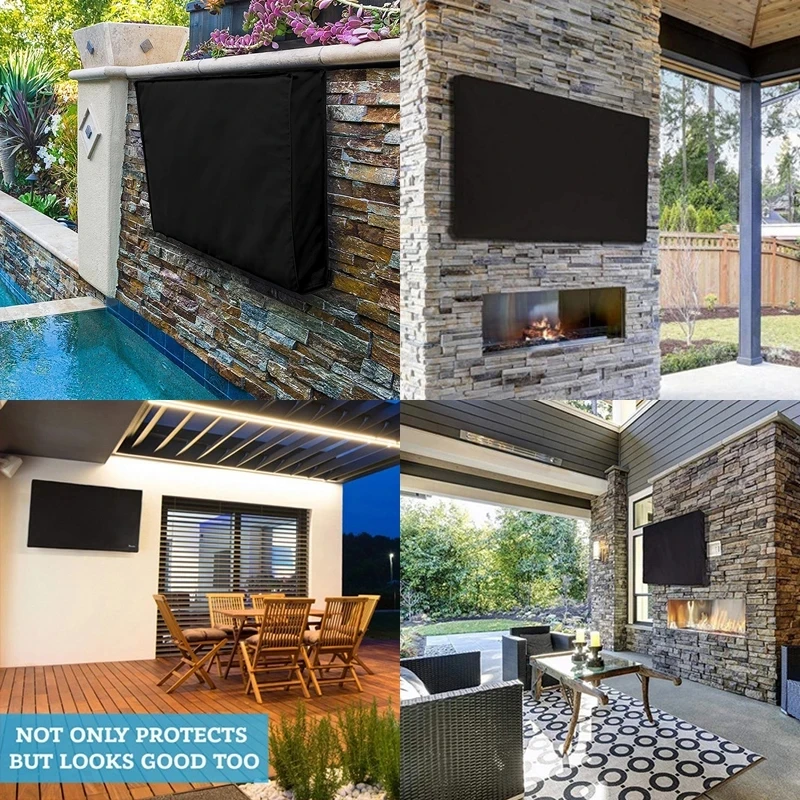 Outdoor Swimming Pool Weatherproof Tv Cover To Protect Tv Screen Dustproof And Waterproof Cover General Furniture Cover