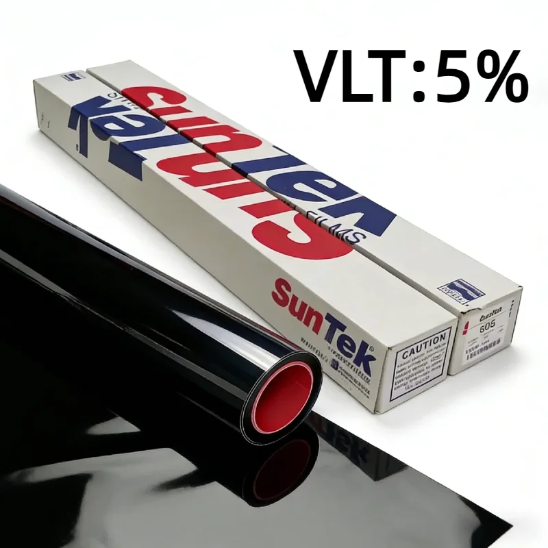 Suntek 5% VLT Nano Carbon Window Tint Film UV99% PET Heat Rejection No Signal Blocking HD No Fade Scratch Resistant for Building