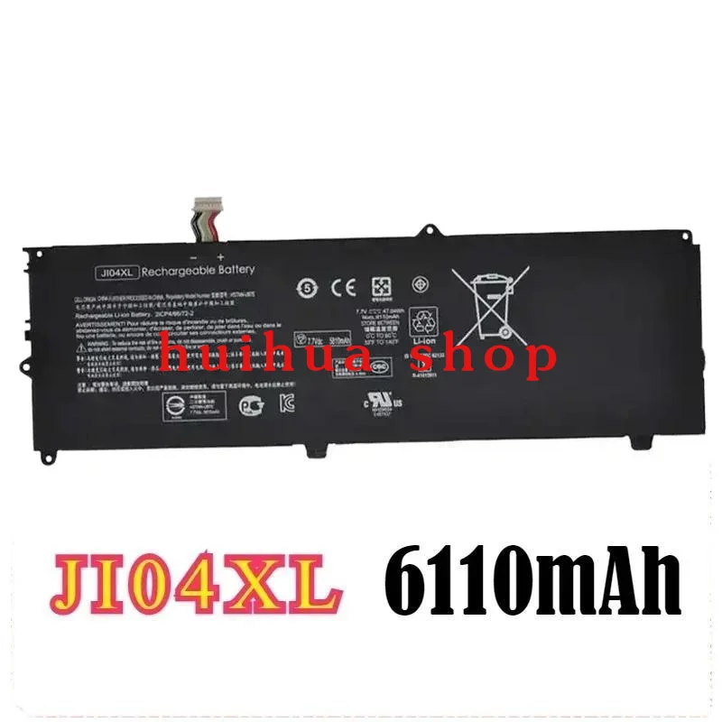 

JI04XL Laptop Battery For Hp Elite X2 1012 G2 G2-1lv76ea Replacement batteries Ji04 Hstnn-ub7e 901247 -855 7.7V 47.04Wh