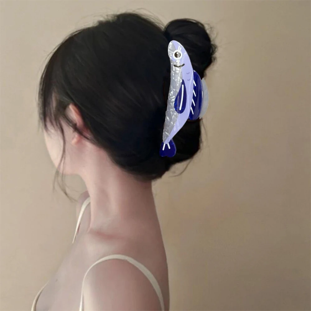 لطيف السردين القرش كليب الإبداعية متعة مشبك شعر المرأة لطيف مزاجه الأزياء إكسسوارات الشعر