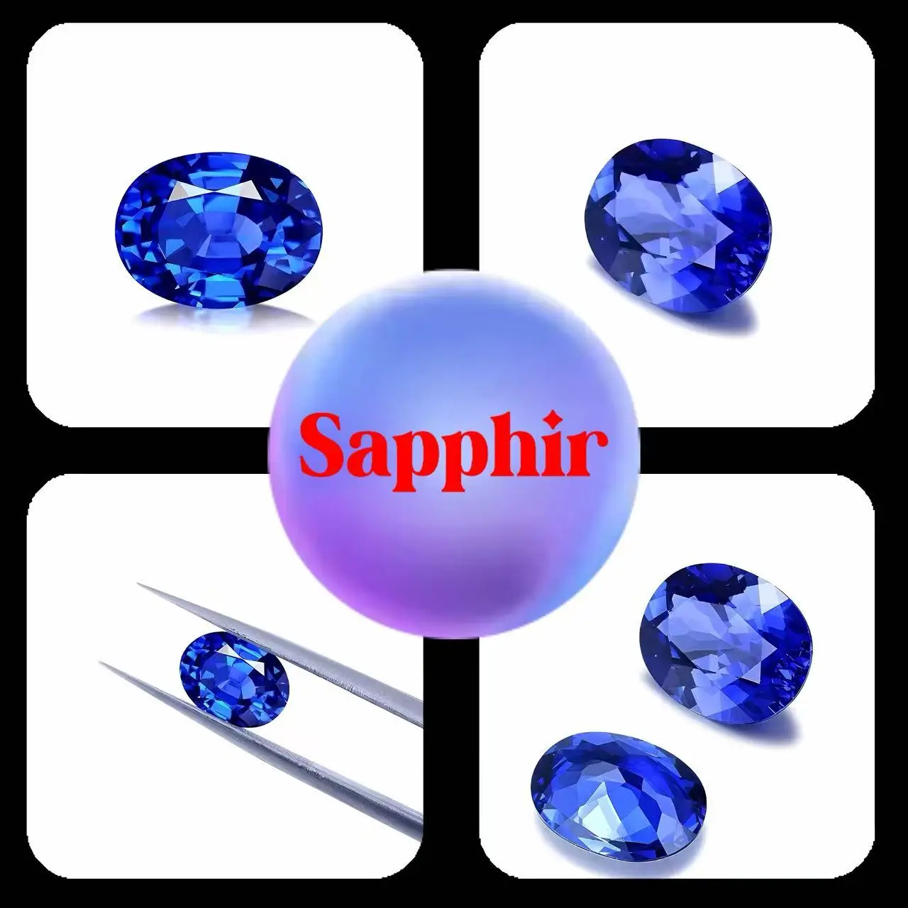

Top Lab Grown Sapphire Gemstone Oval Cut Royal Blue Synthetic Sapphire Gems Loose Stone With AGL Certificate For Jewelry Making