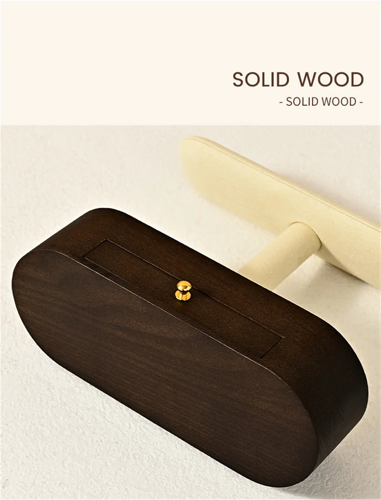 WoodTen Solid Wood Watch Display Stand with Drawers Double Layered Watch Necklace Bracelet Organizer Rack Jewelry Bracelet Stand