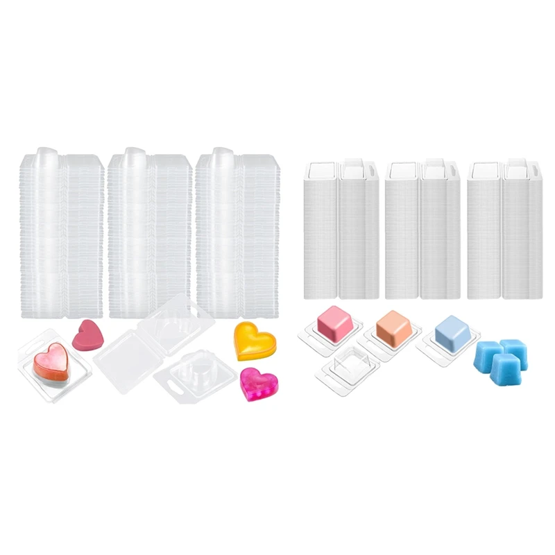 

150Pack Wax Melt Container 1.3 Oz Plastic Wax Melt Set For Wax Melts Clear Wax Flip Top, Empty Candle Melt