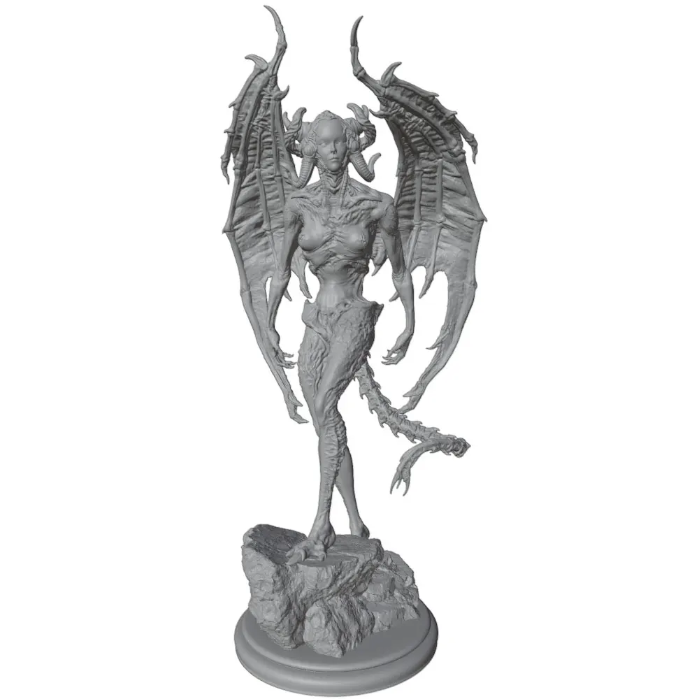 1/24=75mm--1/8=250mm Anime Character Statue GK Miniature 3D Printed Gray Model Figurine DIY Doll Model Unassembled And Unpainted