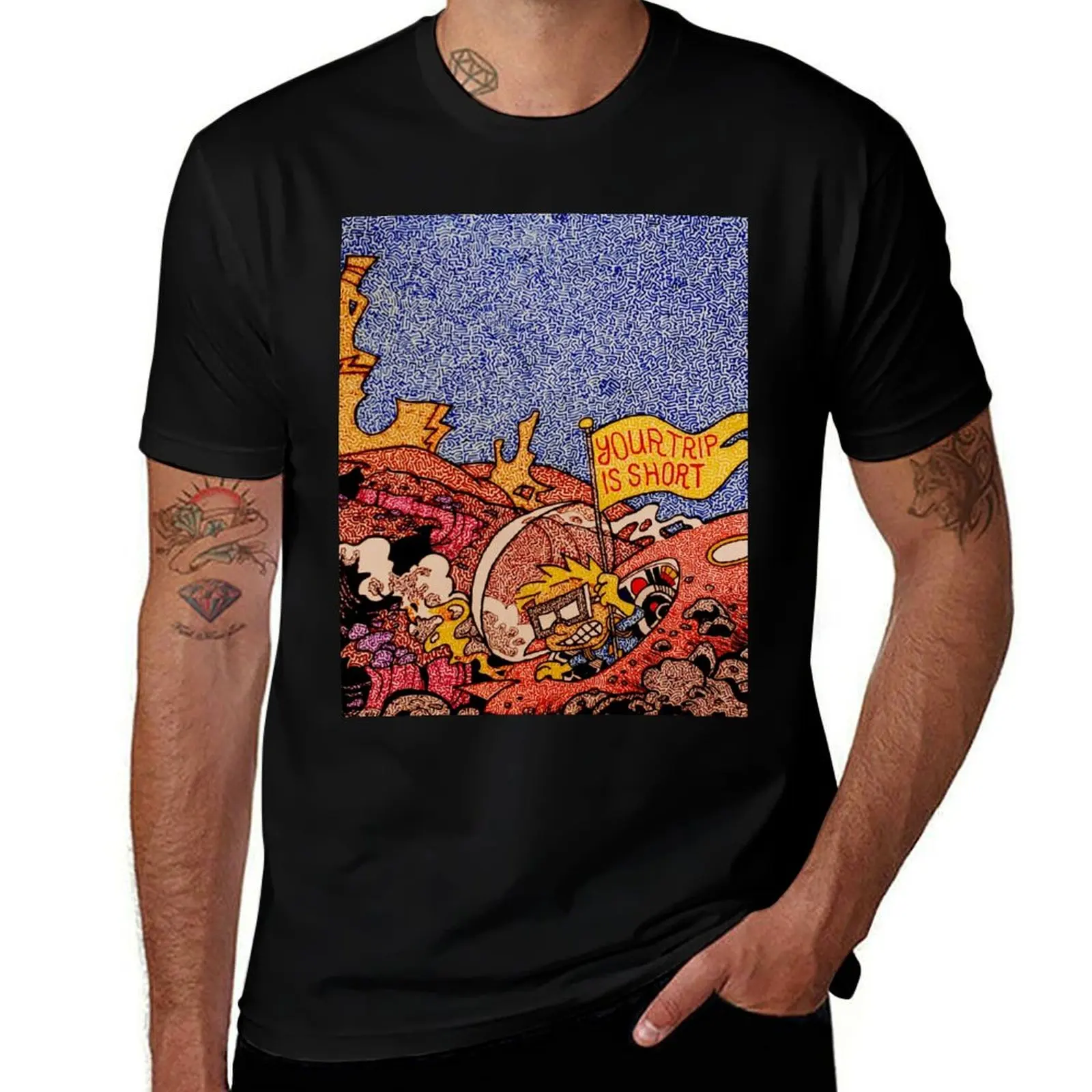 

Phish Your Trip is Short T-Shirt cotton tshirt 100% man t shirts for men casual