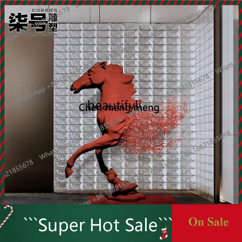 

3001 Sculpture Hotel Lobby Ornament Lucky Sales Department Hall Large Floor Abstract Art Installation