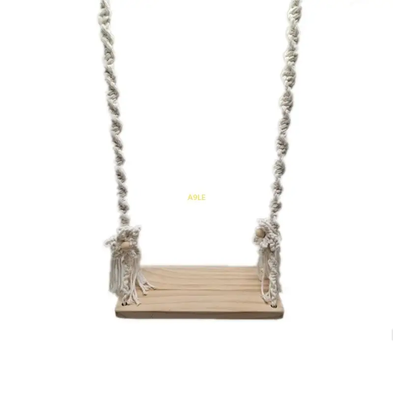 การถ่ายภาพอุปกรณ์ประกอบฉากการแกว่งไม้สำหรับเด็กทารกแรกเกิดถ่ายภาพเฟอร์นิเจอร์ทารก DIY ภาพถ่ายโพสต์ฉากหลังของปาร์ตี้