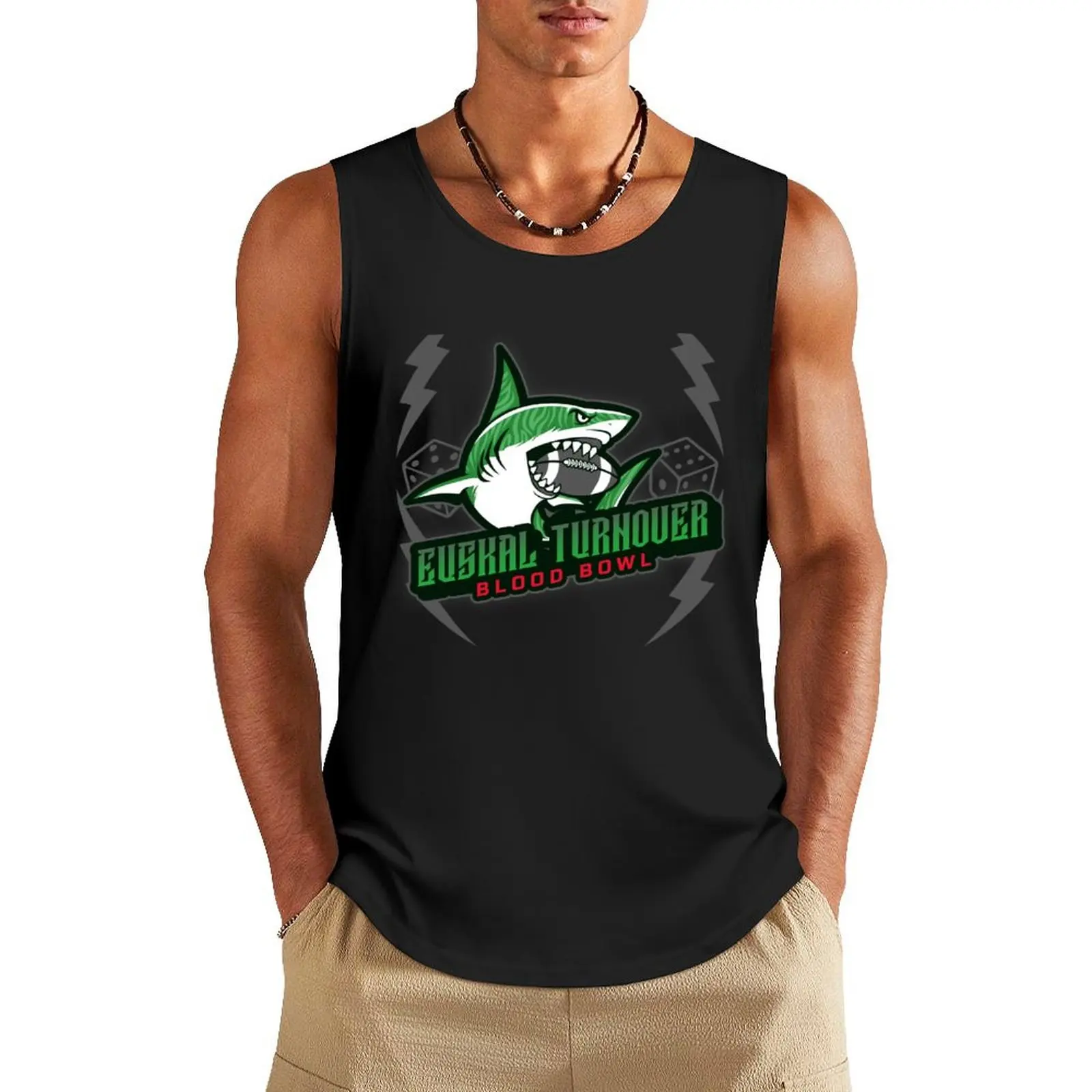 

ETO Blood Bowl 1 gray Tank Top mens clothing Body man bodybuilding