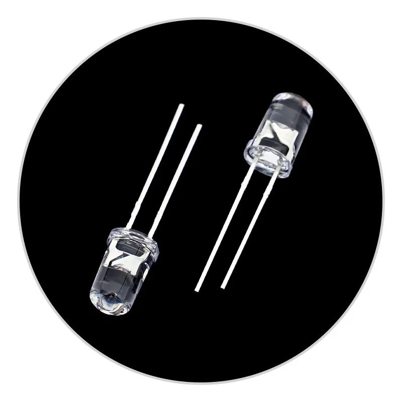 1000 قطعة التوصيل المباشر F5 5 مللي متر حبات LED مستديرة الزمرد الأخضر الوردي الأزرق البرتقالي الأرجواني #5