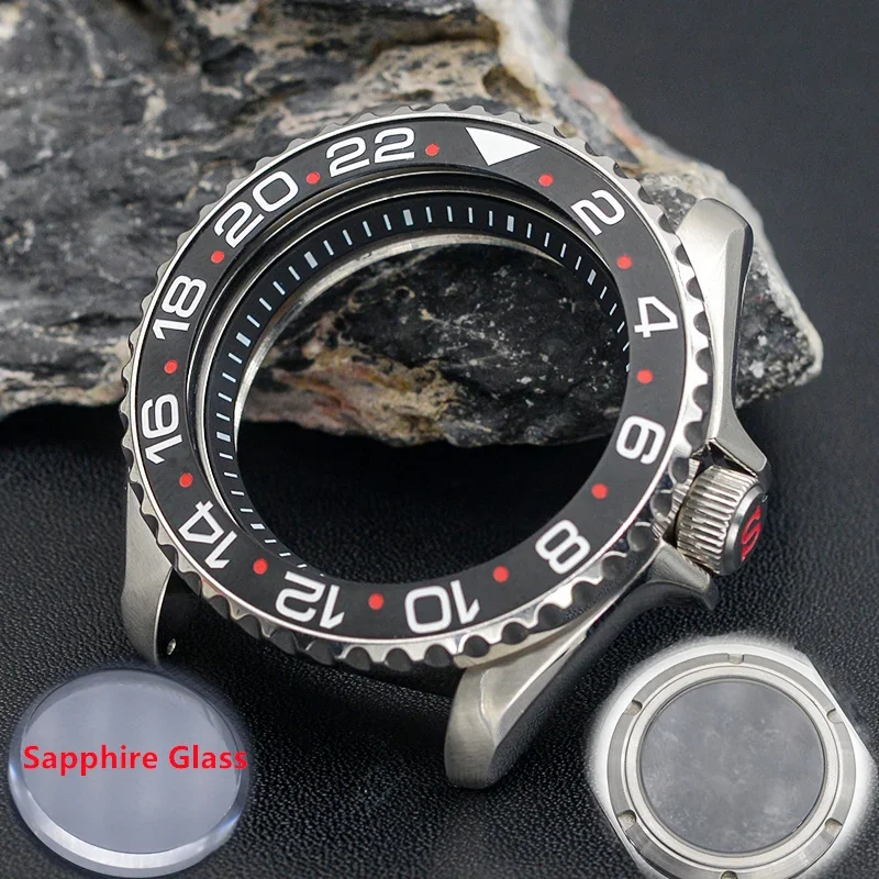 SKX007 Корпус мужских часов подходит для NH36 NH35 NH34 Автоматический механизм Нержавеющая сталь 316L Сапфировое стекло 200 м Водонепроницаемый корпус