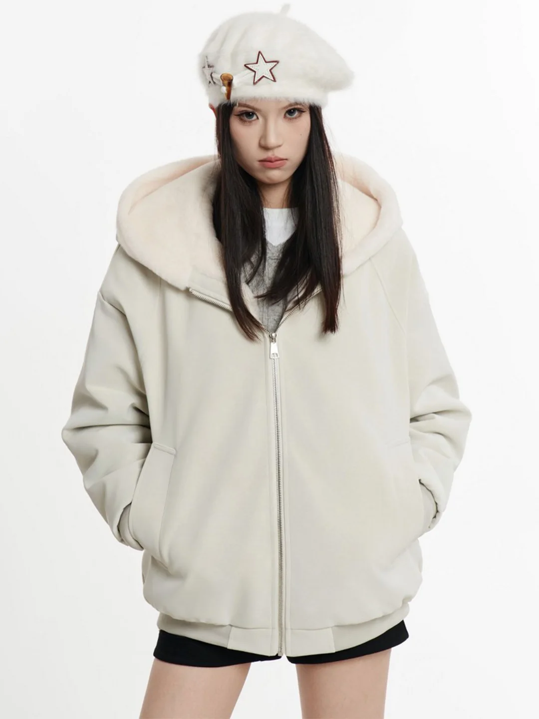 

Мужская зимняя утепленная хлопковая куртка с капюшоном на флисовой подкладке, однотонная, на молнии, для пар, теплая, чистого цвета