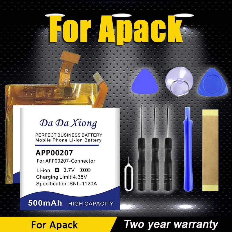 New Replace Battery For Apack APP00296 APP00207 APP00198 APP00276 APP00169 APP00206 APP00277 APP00221 Connector/No Connector