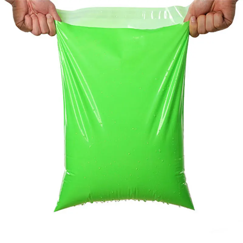 Relcheer Eco Friendly Envelope Courier Pouch Plastic Green Express Waterproof Self-Seal Clothing Mailer Postal Bags Custom LOGO