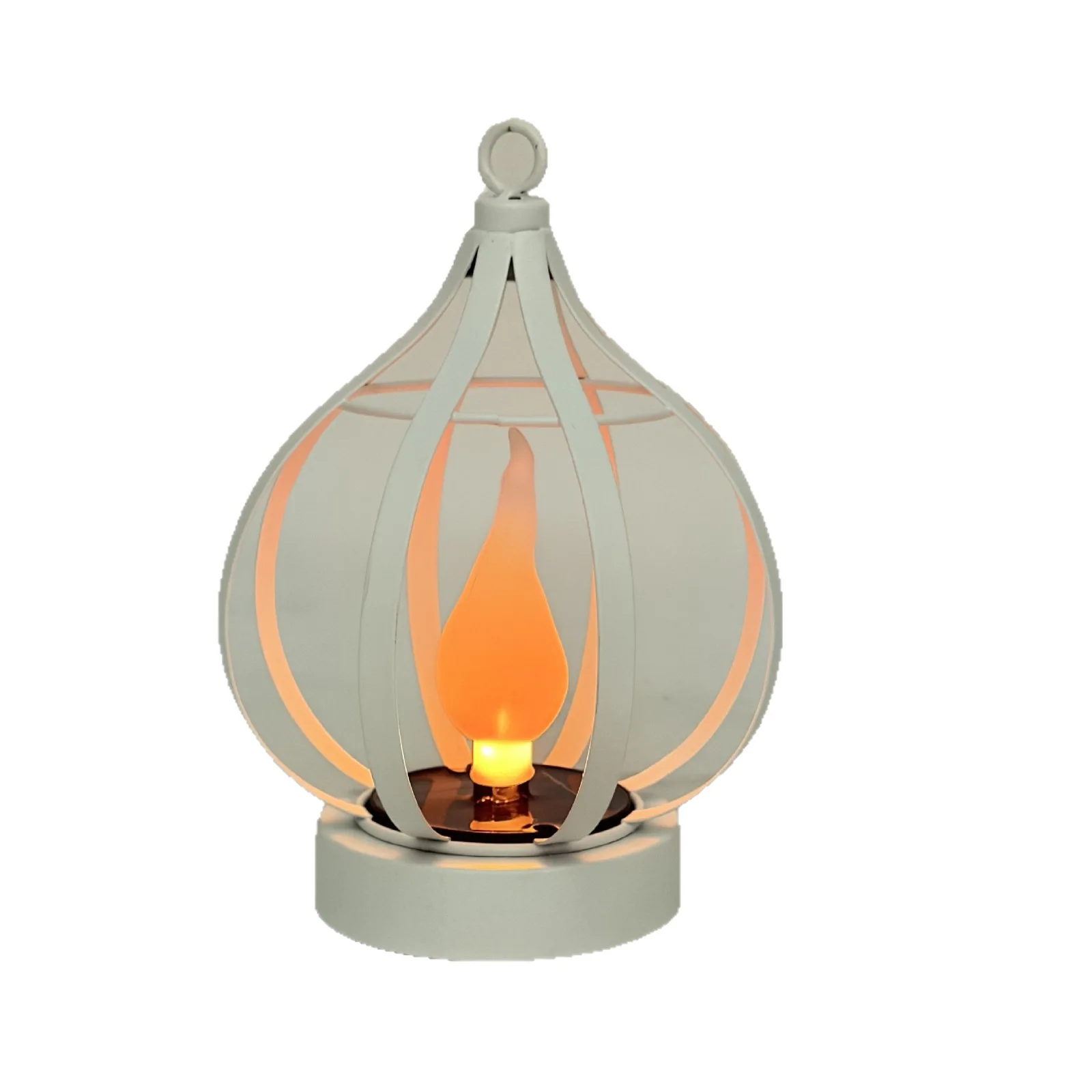 Outdoor Solar Lantern IP65 Waterproof With Flickering Flame Effect, Hanging Hook Camping Garden Patio Decorative Light