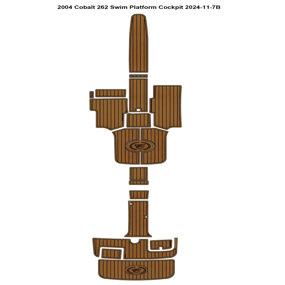 2004 Cobalt 262 Swim Platform Cockpit Boat EVA Faux Floor Pad Mat SeaDek MarineMat Gatorstep Style Self Adhesive