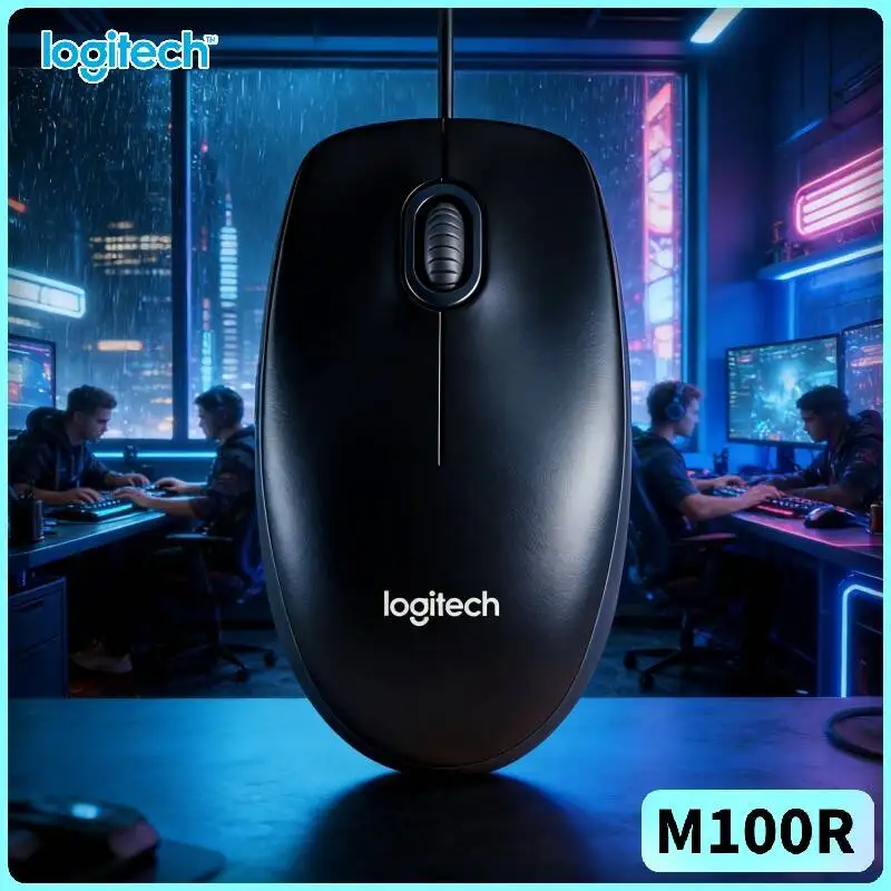 

Оптическая проводная мышь Logitech M100R 1000DPI USB, универсальная, с прочным захватом, для ПК, ноутбуков, дома, офиса, планирования свадебных мероприятий