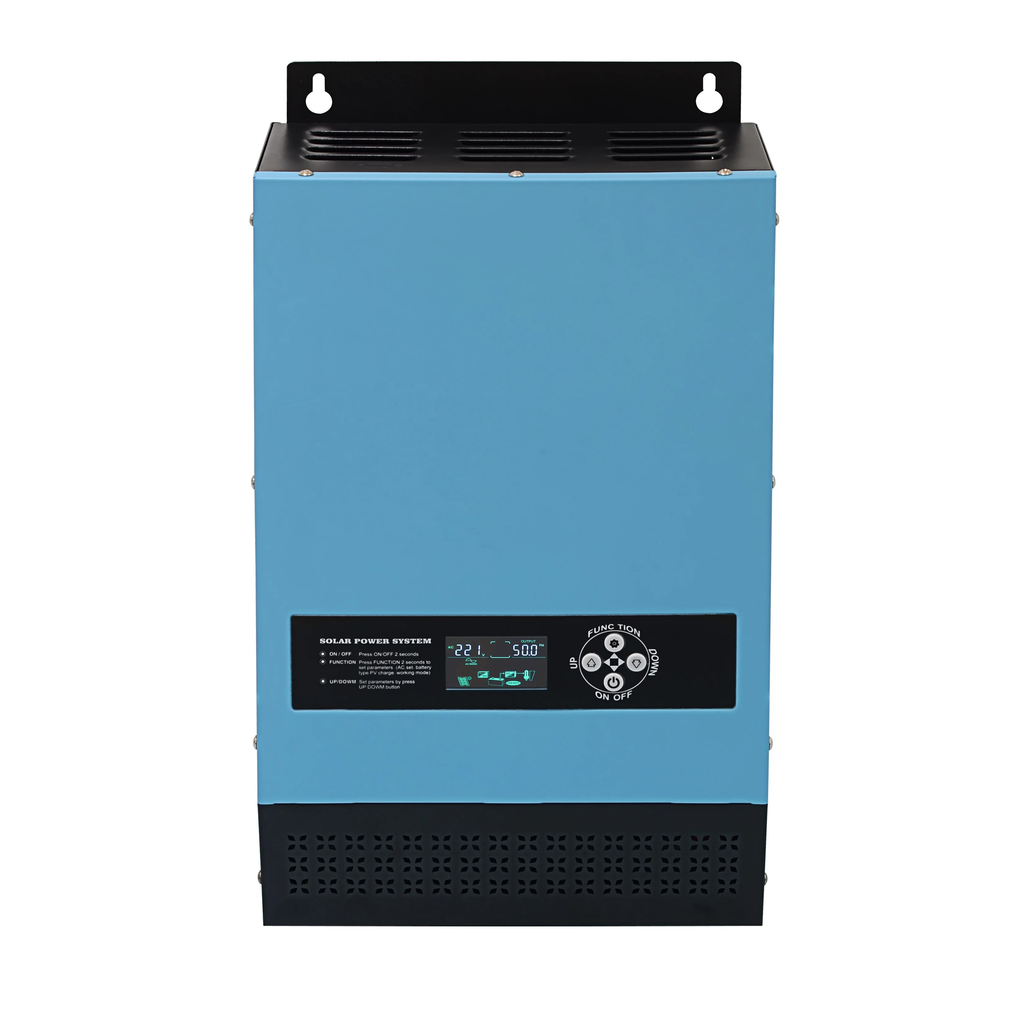 Inverter surya Hybrid, 24V 2000W Off Grid fase Split 6000VA Watt 110 Volt 220 Volt