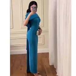 O Neck Dubai Prom Dress Shawl Sleeves Evening Dress With Ankle Length Summer Women Wedding Party Gowns 2024