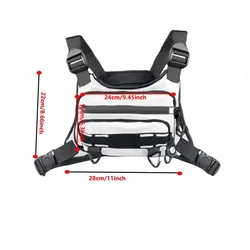Bolsa de pecho táctica unisex ligera para correr y deporte exterior