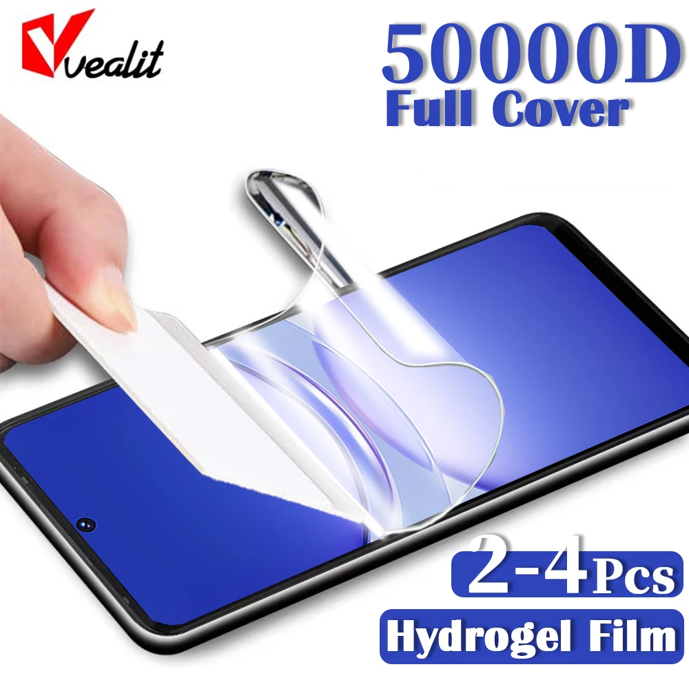 

2-4Pcs Soft Silicone Hydrogel Film For Huawei Nova 12s 12 11 10 9 8 SE Y90 Y72 Y71 Y70 Y61 Y60 Full Coverage Screen Protectors