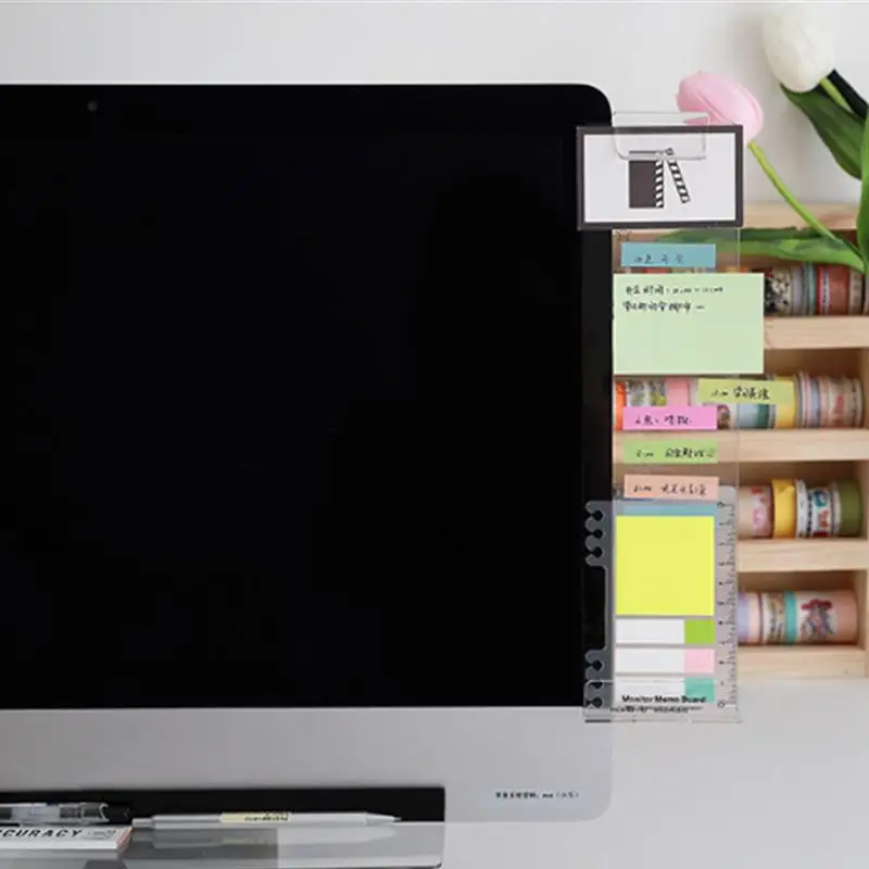 شاشة الكمبيوتر ملاحظات رصد رسالة مجلس شاشة مذكرة مجلس الكمبيوتر مثبت ملاحظة حامل رسالة مذكرة لوحة للمكتب