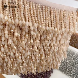 Kleidungskleid mit Perlenspitze, Beulen, Spitzendekoration, Schuhverzierungen, Weiß und Schwarz, hängende Vorhang, RS2229, 37 Farben 12 Hauptverkaufsgewebe schwarzes Nähen - №12