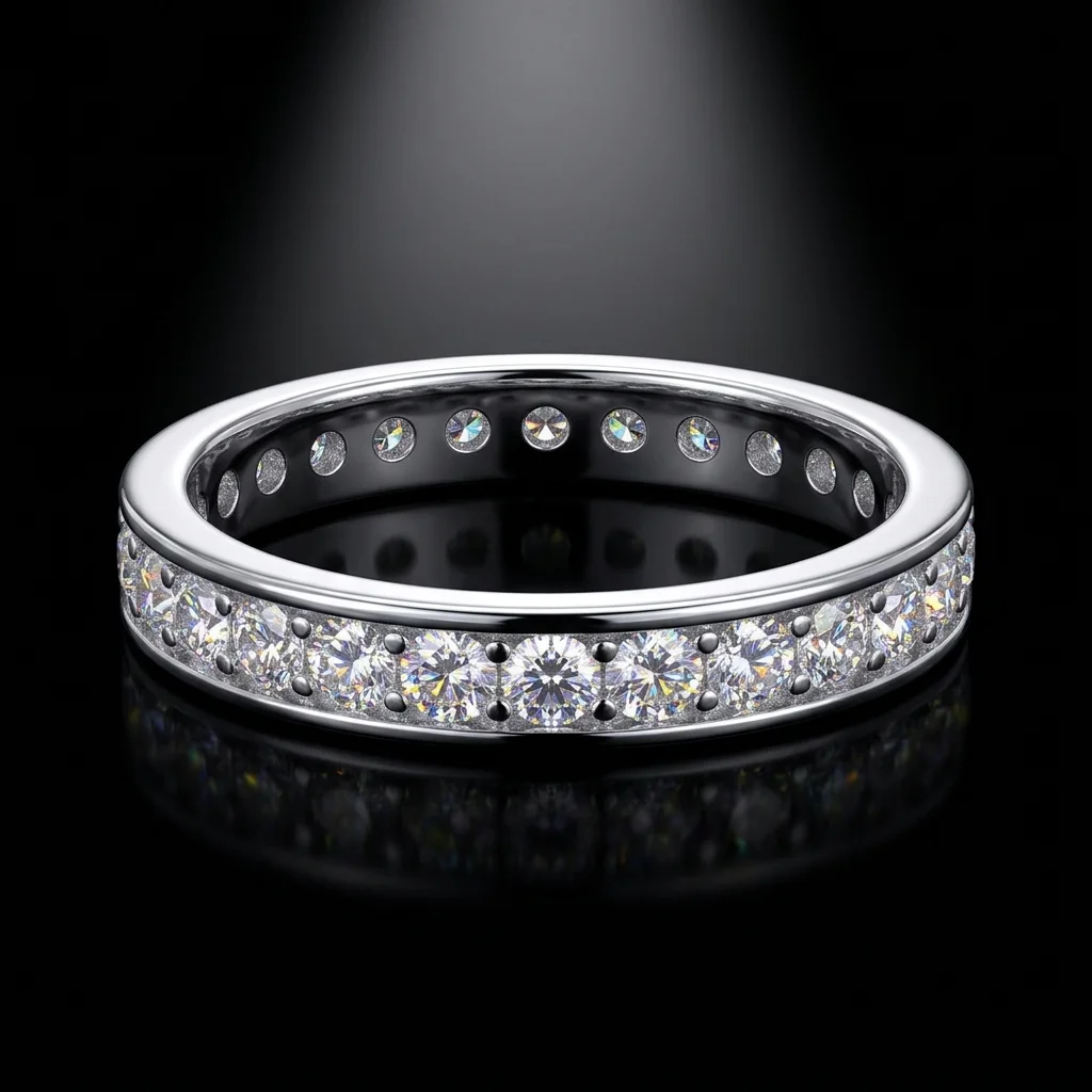 

Кольцо с муассанитом, серебро 925 пробы, цвет D, чистота VVS1, 1 карат, полное обожествление, для повседневной носки, унисекс, с сертификатом