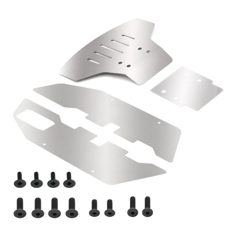 

Stainless Steel Front and Rear Chassis Armor Protector for Traxxas Slash 2WD 1/10 RC Car Upgrade Parts Accessories