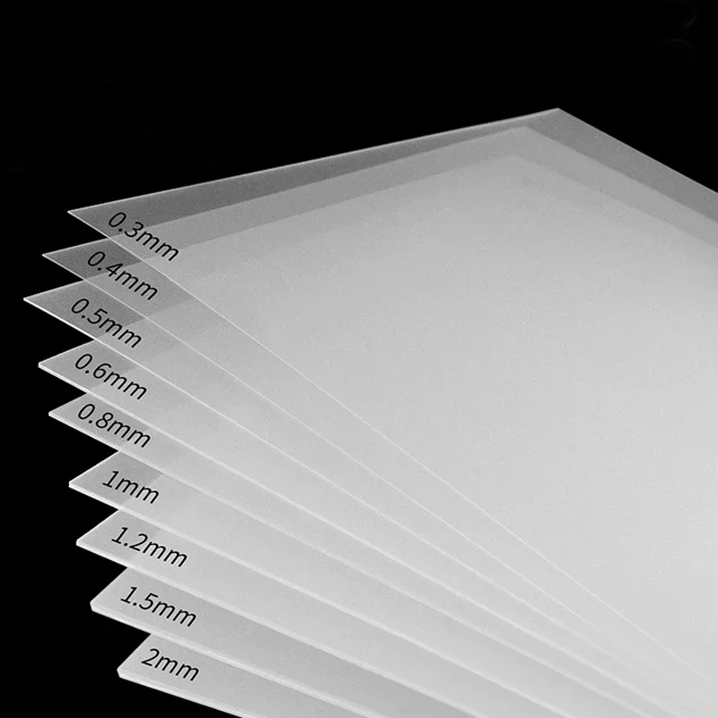 210x297mm Frosted Translucent PP Plastic Sheet Thickness 0.3/0.4/0.5/0.6/0.8/1.0/1.2/1.5/2.0mm