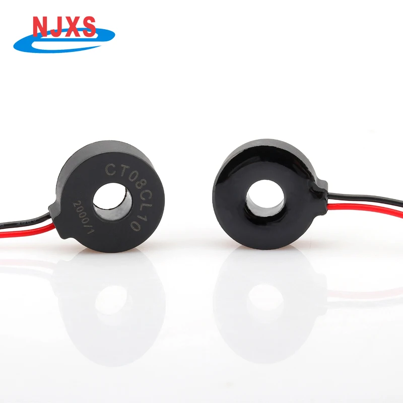 NJXSE DL-CT08CL10 2000/1 Mini Precision Current Transformer Small Toroidal Coil AC CT 5A 10A 20A 30A 50A 60A Current Transformer