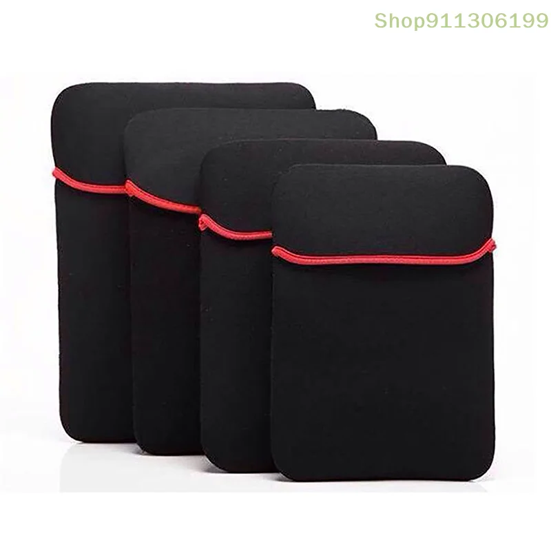 Universal Black 7-14 Inch Laptop Pouch PC Case Bag Neoprene Protective Bag Soft Sleeve Tablet PC Case Bag