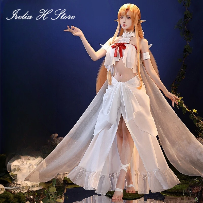 

Irelia H Yuuki Asuna from Sword Art Online Cosplay Costumes Anime Yuuki Asuna Elf Sexy Dress Female Halloween costume