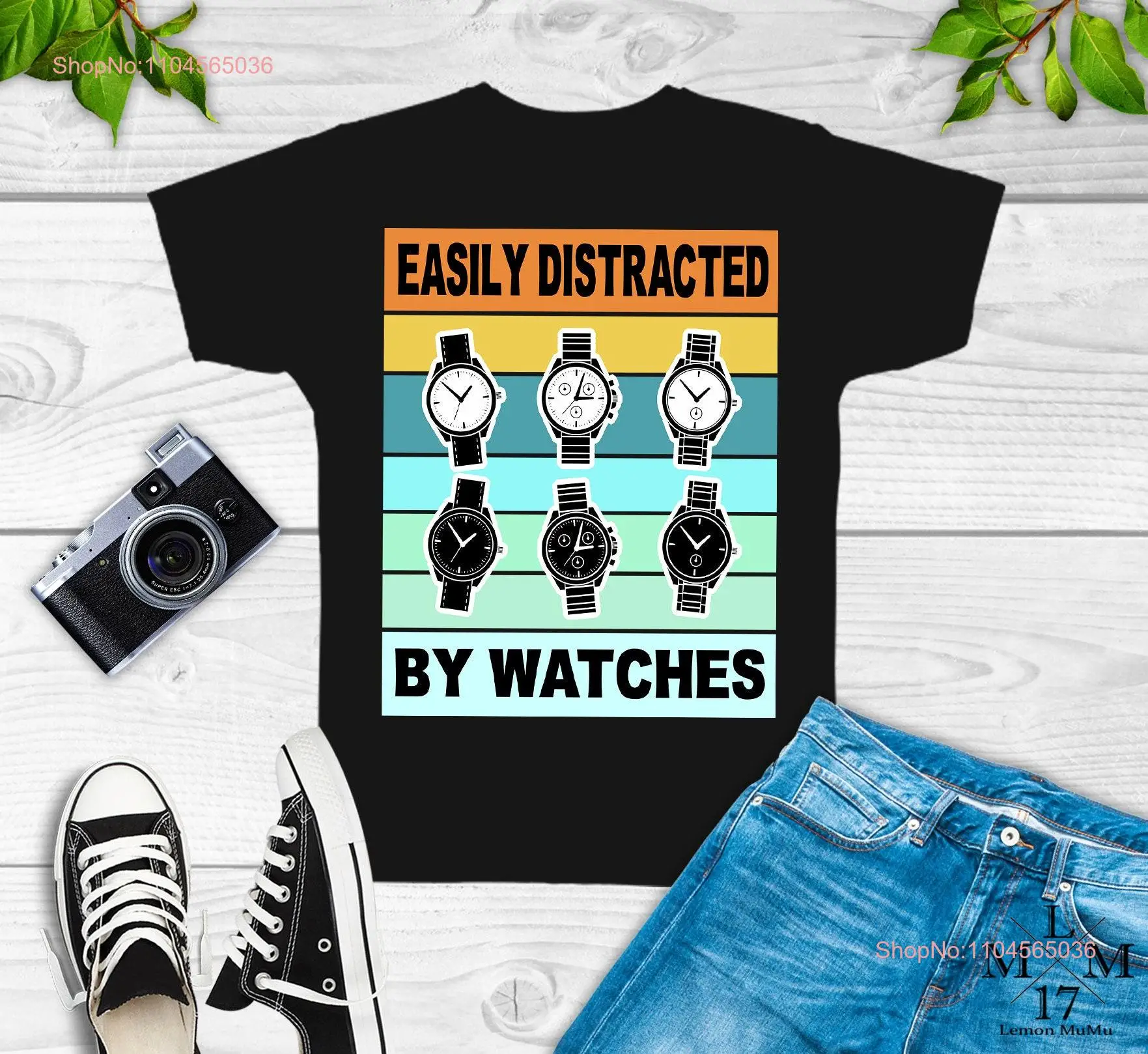 Easily Distracted By Watches T Shirt Personalized Horologist Definition Watchmaker Horology Collector