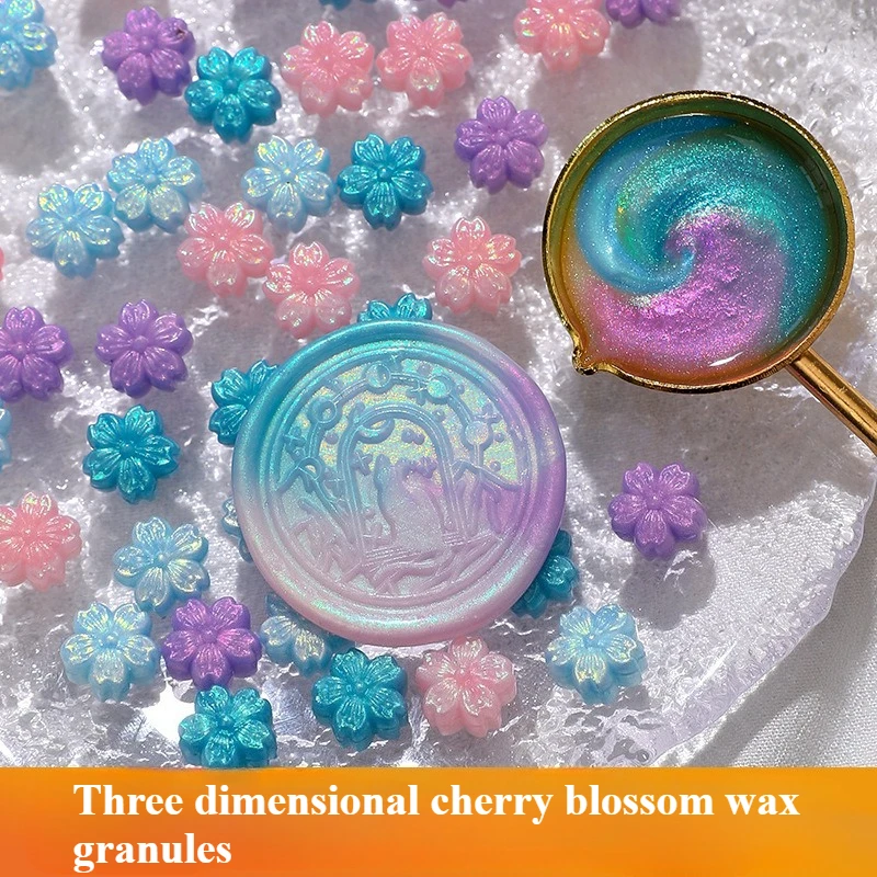 

Lacquer Wax Granules/cherry Blossom Shaped/Lacquer Seal/DIY Sealing Wax By Hand/33g Small Packaging in Multiple Colors/sealing